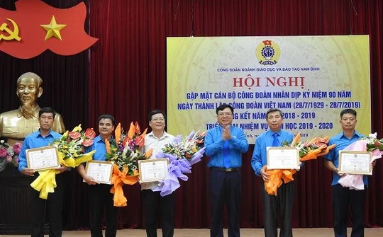 Công đoàn ngành Giáo dục Nam Định tổng kết hoạt động năm học 2018 - 2019