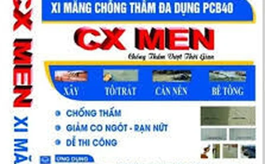 Xi măng CX Men chống thấm công trình, thách thức thời tiết.