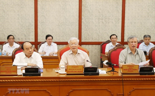 Tổng Bí thư, Chủ tịch nước Nguyễn Phú Trọng chủ trì họp Bộ Chính trị