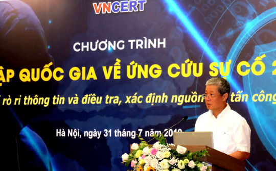 Diễn tập quốc gia về xử lý các cuộc tấn công mạng gây rò rỉ thông tin