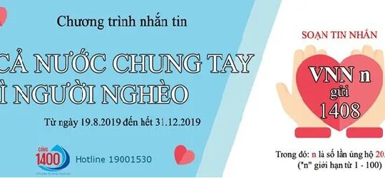 Cùng nhắn tin vì người nghèo