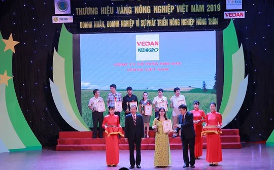 Tôn vinh thương hiệu vàng nông nghiệp Việt Nam 2019