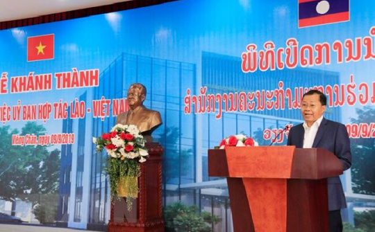 Khánh thành trụ sở Ủy ban hợp tác Lào -Việt Nam tại Vientiane