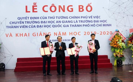 Đại học An Giang chính thức là thành viên Đại học Quốc gia Thành phố Hồ Chí Minh.