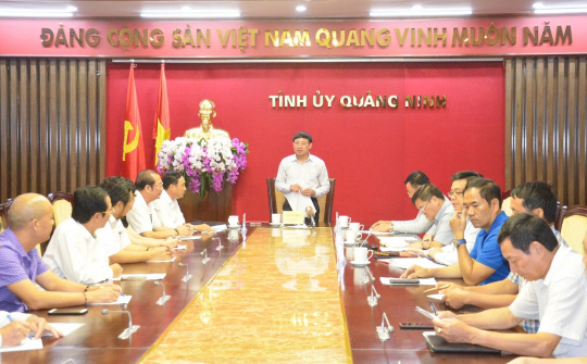 Quảng Ninh: Bí thư Tỉnh uỷ làm việc với Hiệp hội Doanh nghiệp