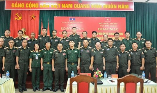 Bộ Quốc phòng tập huấn công tác đối ngoại quốc phòng cho cán bộ quân đội Lào