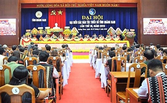 Quảng Nam: Tổ chức Đại hội đại biểu các Dân tộc thiểu số lần thứ 3, năm 2019