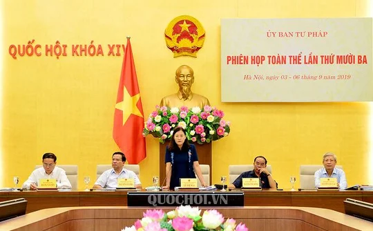 Phiên họp toàn thể lần thứ 13 của Ủy ban Tư pháp của Quốc hội.