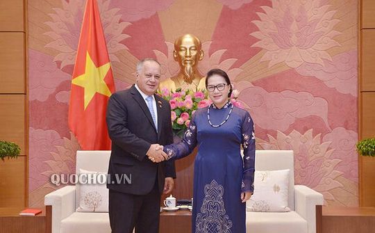 Chủ tịch Quốc hội Nguyễn Thị Kim Ngân tiếp Phó Chủ tịch thứ nhất Đảng XHCN thống nhất Venezuela
