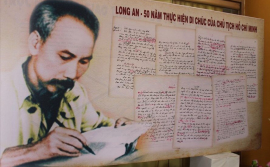 Long An tổ chức Triển lãm ảnh 50 năm thực hiện Di chúc của Chủ tịch Hồ Chí Minh