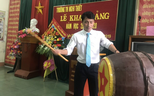 Lễ khai giảng năm học mới ngắn gọn, ý nghĩa tại xã Bãi Ngang