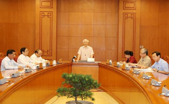 Tổng Bí thư, Chủ tịch nước chủ trì cuộc họp Tiểu ban Văn kiện Đại hội Đảng XIII