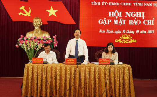 Nam Định tổ chức gặp mặt báo chí đầu năm 2020