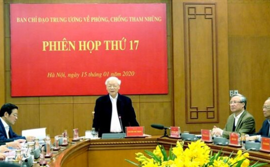 Công tác phòng chống tham nhũng không dừng, không nghỉ, với quyết tâm cao hơn