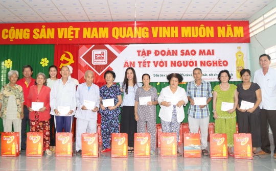 Sao Mai Group: Chi hơn 10 tỷ đồng - Mang "sắc xuân" đến với người nghèo ...