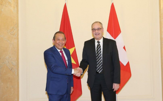 Củng cố quan hệ hợp tác Việt Nam - Thụy Sĩ