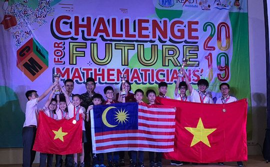 Việt Nam giành giải Nhất tại “Thử thách nhà toán học tương lai” năm 2019.