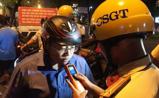 Nhiều ‘tài xế’ bị phạt nặng do vi phạm quy định nồng độ cồn