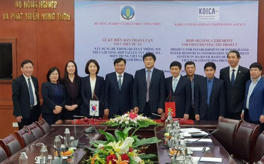 Việt Nam - Hàn Quốc hợp tác quản lý thông tin thủy lợi lưu vực sông Mã