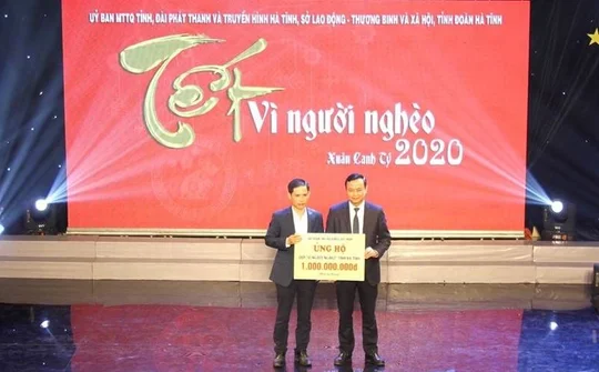 TNG Holdings VietNam ủng hộ người nghèo Hà Tĩnh 1 tỷ đồng