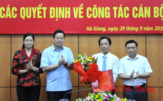 Điều động, bổ nhiệm nhân sự 6 địa phương