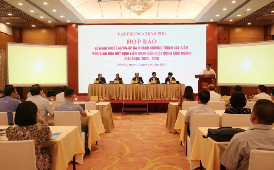 Cắt giảm, đơn giản hóa quy định liên quan đến hoạt động kinh doanh