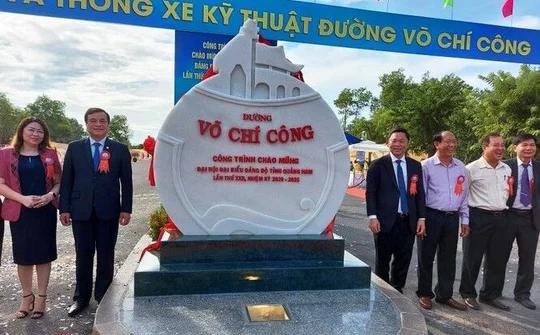 Quảng Nam: Thông xe kỹ thuật tuyến đường mang tên cố Chủ tịch nước Võ Chí Công