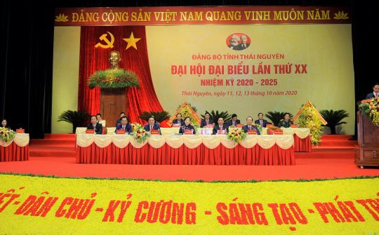 Khai mạc Đại hội đại biểu Đảng bộ tỉnh Thái Nguyên lần thứ XX
