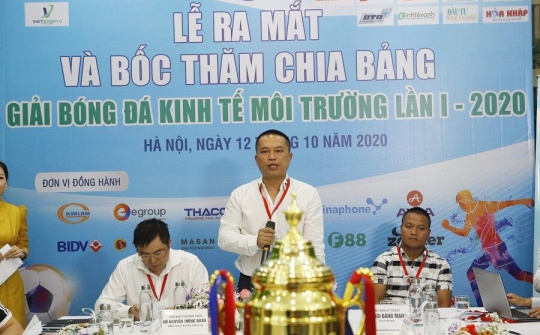 Bốc thăm chia bảng Giải bóng đá Kinh tế Môi trường lần I-2020