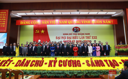 Bế mạc Đại hội đại biểu Đảng bộ tỉnh Quảng Nam lần thứ XXII