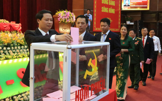 Đại hội Đảng bộ tỉnh Thái Bình bầu 51 đồng chí vào Ban chấp hành khóa XX