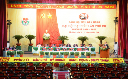 Đại hội Đảng bộ tỉnh Đắk Nông lần thứ XII họp phiên trù bị