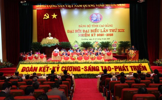 Khai mạc Đại hội Đảng bộ tỉnh Cao Bằng lần thứ XIX