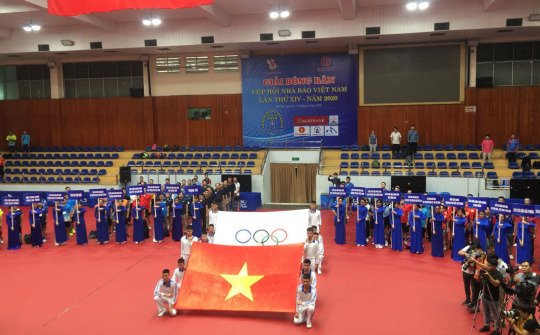 Khai mạc Giải Bóng bàn Cúp Hội Nhà báo Việt Nam năm 2020