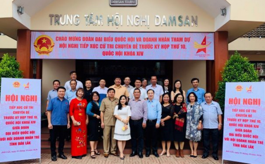 Hội Doanh nhân trẻ Đắk Lắk kiến nghị với Đoàn đại biểu Quốc hội tỉnh