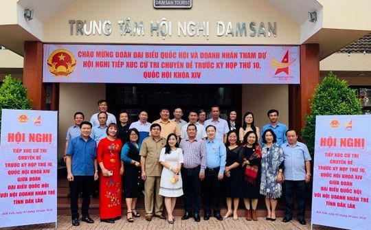 Hội Doanh nhân trẻ Đắk Lắk kiến nghị với Đoàn đại biểu Quốc hội tỉnh