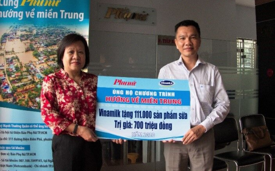 Người lao động Vinamilk góp ngày lương, hỗ trợ đồng bào Miền Trung gần 04 tỷ đồng