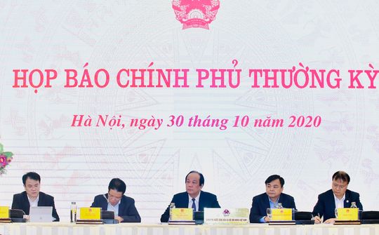 Nội dung trao đổi báo chí tại họp báo Chính phủ thường kỳ