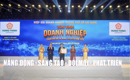 Tập đoàn Hưng Thịnh thắng lớn tại sự kiện tôn vinh "Doanh nghiệp, Doanh nhân TP.HCM tiêu biểu năm 2020"