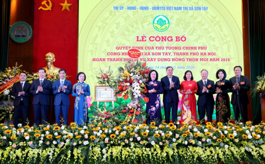 Thị xã Sơn Tây, Hà Nội hoàn thành nhiệm vụ xây dựng nông thôn mới