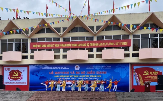 Đắk Lắk: Tổ chức lễ mittinh Chào mừng năm Việt Nam là chủ tịch ASEAN năm 2020  