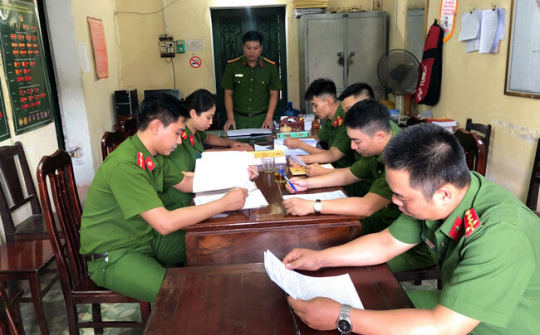 Công an huyện Vụ Bản quyết liệt đấu tranh có hiệu quả với các loại tội phạm