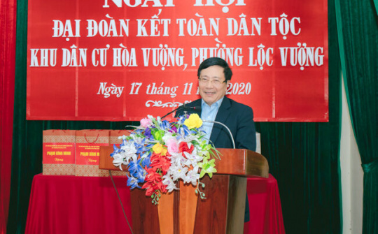 Phó Thủ tướng Phạm Bình Minh dự Ngày hội Đại đoàn kết toàn dân tộc tại Nam Định