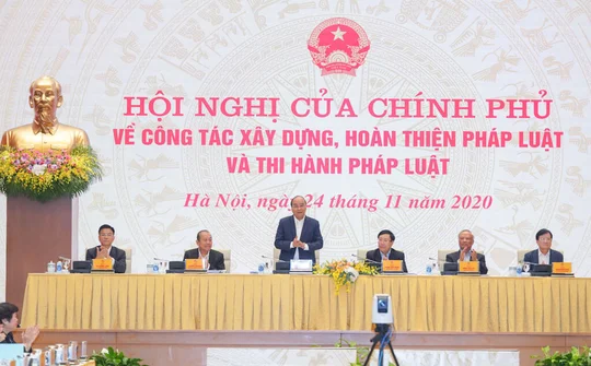 Hội nghị của Chính phủ về hoàn thiện và thi hành pháp luật