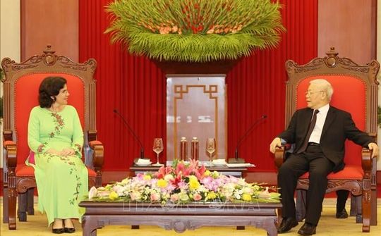 Tổng Bí thư, Chủ tịch nước Nguyễn Phú Trọng tiếp Đại sứ Cuba