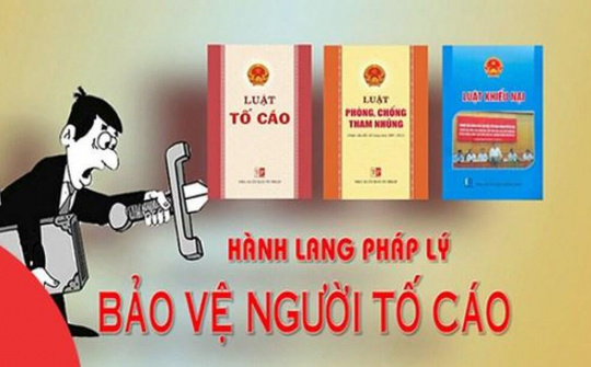 Bảo vệ người tố cáo hành vi tham nhũng, lãng phí