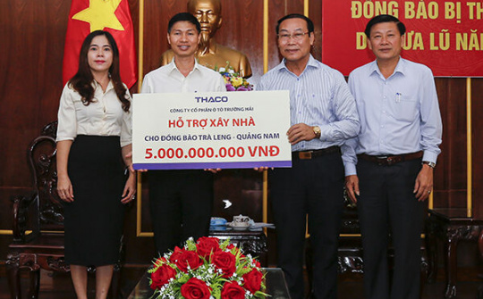 Ô tô Trường Hải hỗ trợ 5 tỷ đồng dựng lại làng Trà Leng