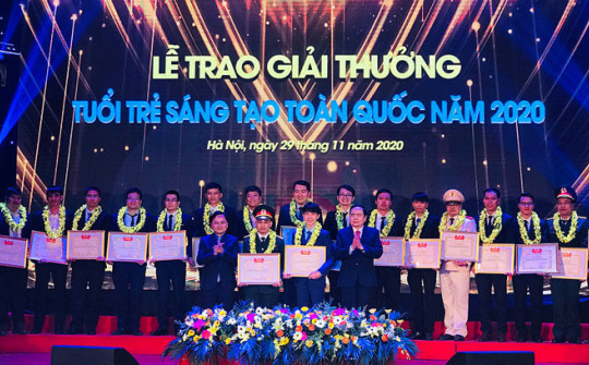 Giải thưởng Tuổi trẻ sáng tạo toàn quốc năm 2020 vinh danh 37 công trình