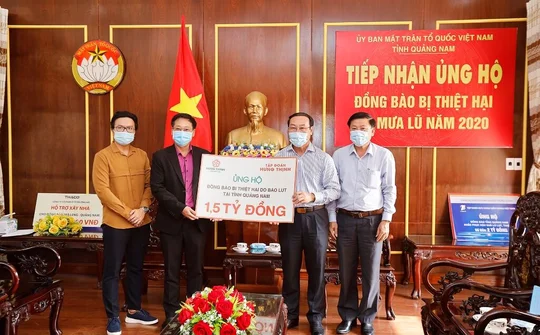 Tập đoàn Hưng Thịnh ủng hộ 3 tỷ đồng, hỗ trợ đồng bào 2 tỉnh Quảng Nam và Quảng Ngãi