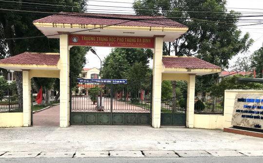 Trường THPT Ba Đình huyện Nga Sơn: Nơi chèo lái con đò tri thức